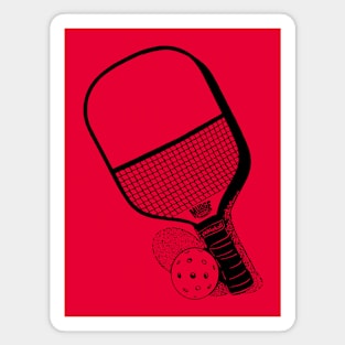 Fear The Paddle 2 Sided Pickleball Magnet